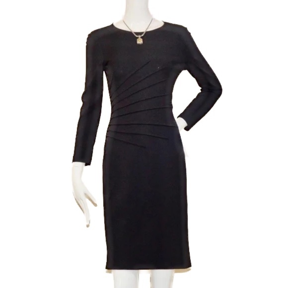 Armani Collezioni Black Sheath  Dress  Made in Italy 🇮🇹 - Picture 7 of 12